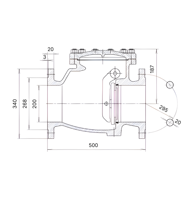 Обратный клапан HIW 9830 DN200 PN10