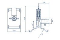 Вентиль для врезки под давлением Ø140/032 ПЭ100 SDR11(F)